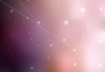 Light Pink vector Abstract illustration with colored bubbles in nature style.