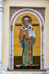 Saint Nicholas. Icon. Bas-relief