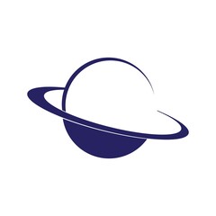 Planet icon logo vector