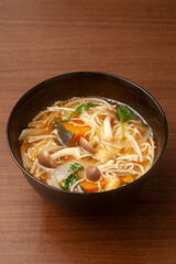 きのことかぼちゃの煮麺