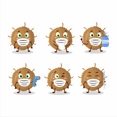 A picture of beta coronavirus cartoon design style keep staying healthy during a pandemic