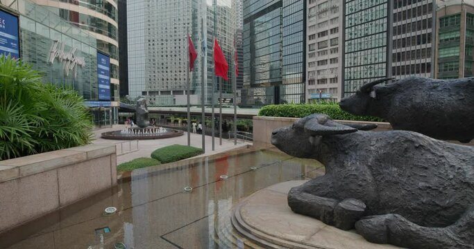 Hong Kong business district