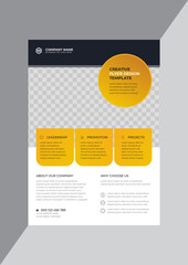 Classic corporate business agency flyer design template