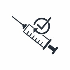 Medical prevention. Vaccination. Vector linear icon isolated on white background.