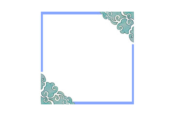 cloud ornament border