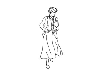Fototapeta premium illustration of a person
