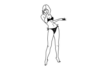 silhouette of a girl