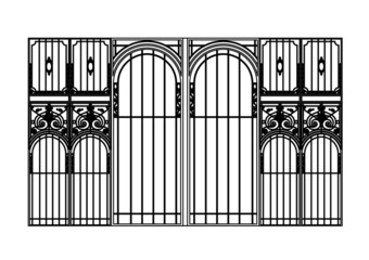 wrought iron gate
