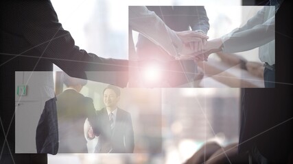 ビジネス　握手