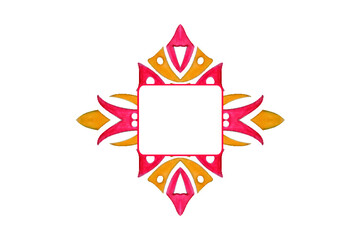 colorful ornament border