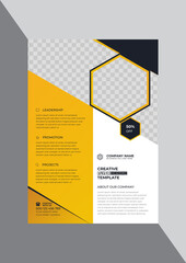 Promotional creative business flyer design template