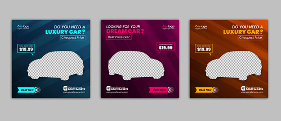 Car Rental Social Media Post Template