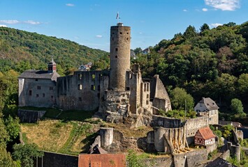 Ruine der Burg Eppstein in Eppstein in Hessen, Deutschland