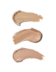 Liquid foundation isolated on white	
