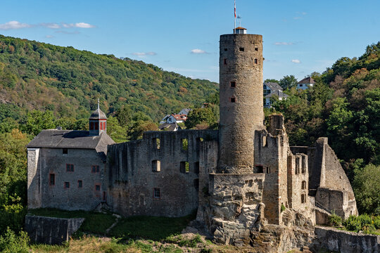 Ruine der Burg Eppstein in Eppstein in Hessen, Deutschland