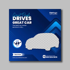 Car Rental Rent a car Social Media Post
