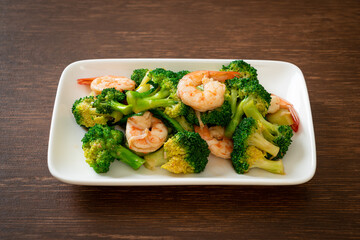 stir-fried broccoli with shrimps