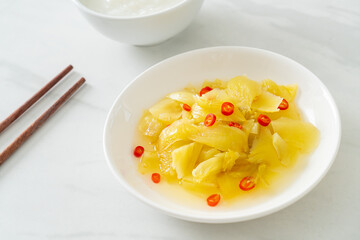 spicy salad pickle cabbage or celery with sesame oil