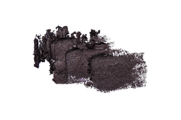 Crushed eyeshadow isolated on white