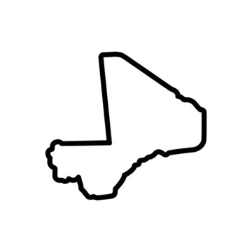 Black line icon for mali