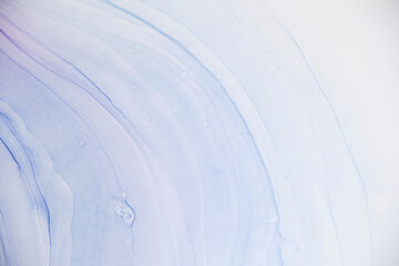 Obraz premium Blue abstract art background texture in white. delicate stains of paint on white paper. soft focus