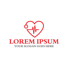 cardiology logo , medical logo vector