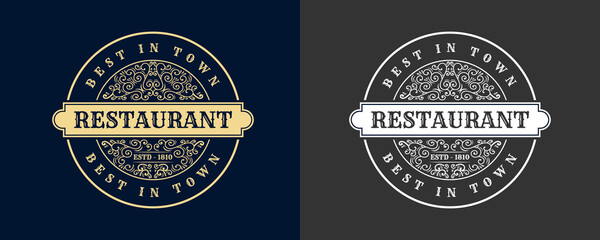 Vintage ornamental vector with floral ornament Suitable for whiskey, liquor, beer, brewery, wine, barber shop, coffee shop, tattoo studio, salon, boutique, hotel, shop signage engraving illustration