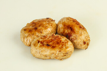 Homemade roasted cutlet minced meat