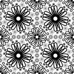 Fototapeta na wymiar simple abstract seamless floral pattern geometric pattern set vector illustration