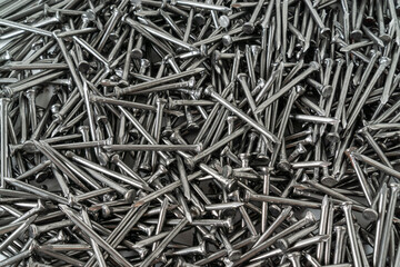 The bundle of steel nails.
