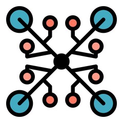 Ancient alchemic icon. Outline ancient alchemic vector icon color flat isolated