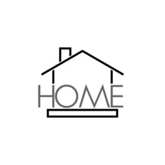 Word Home icon isolated on white background