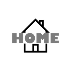 Word Home icon isolated on white background