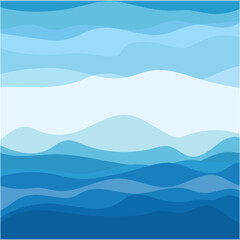 Fototapeta na wymiar Abstract Water wave vector illustration design background