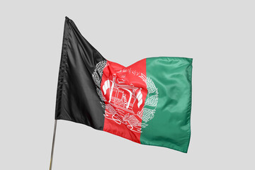 National Afghanistan flag on light background