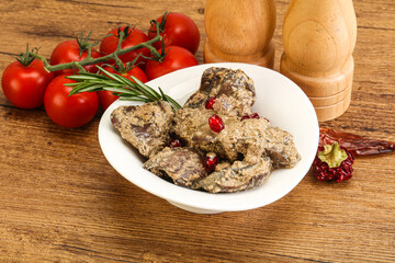 Chicken Liver with cream sauce