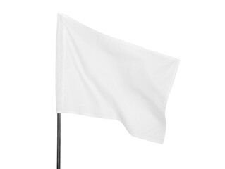 White flag on light background