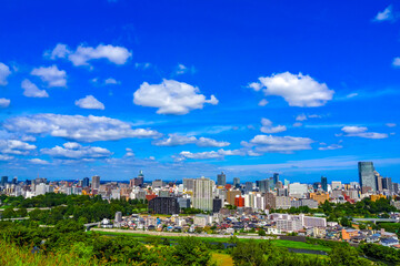 Fototapeta na wymiar 仙台市の都市風景