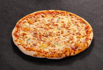 Italian traditional Pizza four cheeses