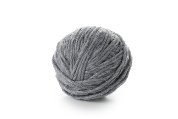 Ball of yarn isolated on white background