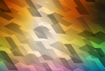 Light Multicolor vector template with rhombus.