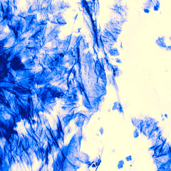 Indigo Dye Fabric. Modern Acrylic Display.