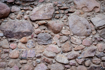 Rock wall background. Stone texture with old vintage material.