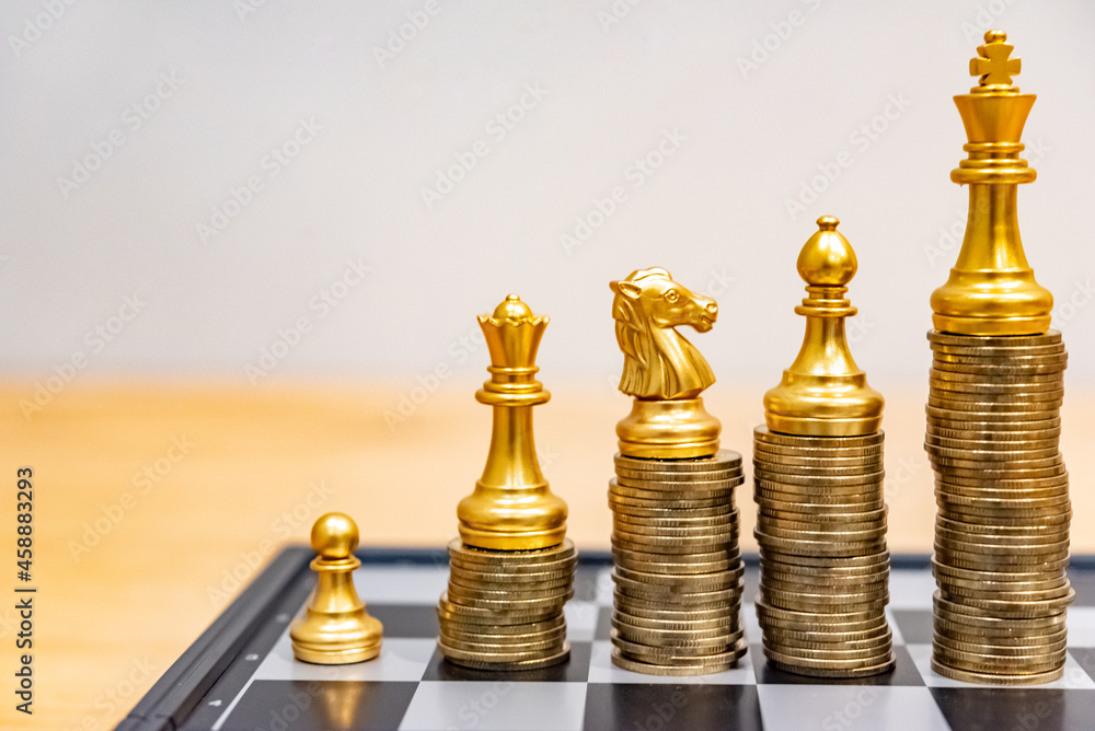 Poster gold coins stacks is representing riches and wealth management. crypto coin stack growing and find o