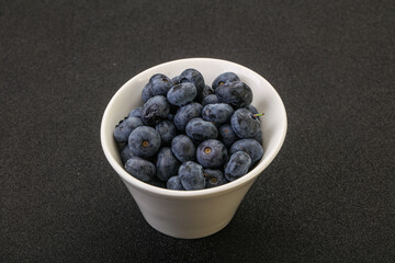 Ripe sweet tasty blueberries heap