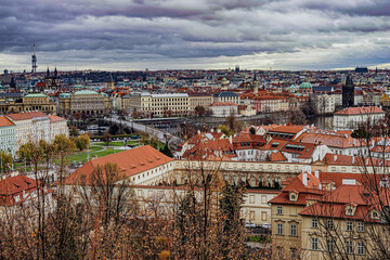 Fototapeta na wymiar プラハ城から見た市街地