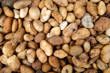 closeup pebbles stone background