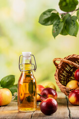 Bottle of apple vinegar