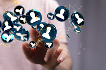 Unity group and teamwork concept