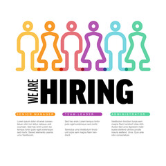 We are hiring minimalistic flyer template